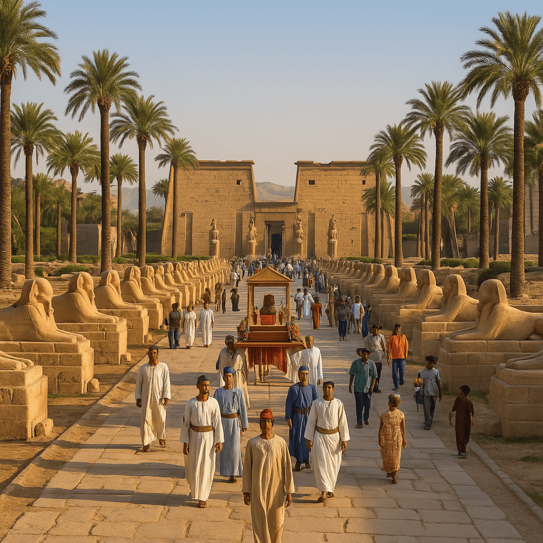 Avenue of Sphinxes Luxor Festival of Opet route