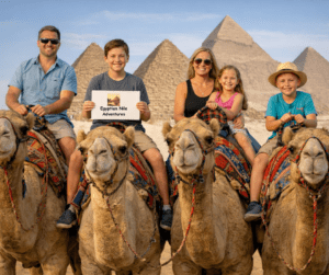 7 day Egypt itinerary with kids pyramids of Giza camel ride