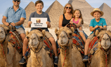 7 day Egypt itinerary with kids pyramids of Giza camel ride