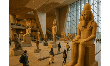grand egyptian museum cairo interior