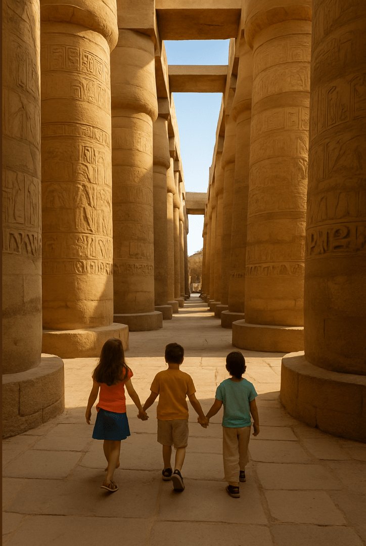 Luxor temples Egypt family travel