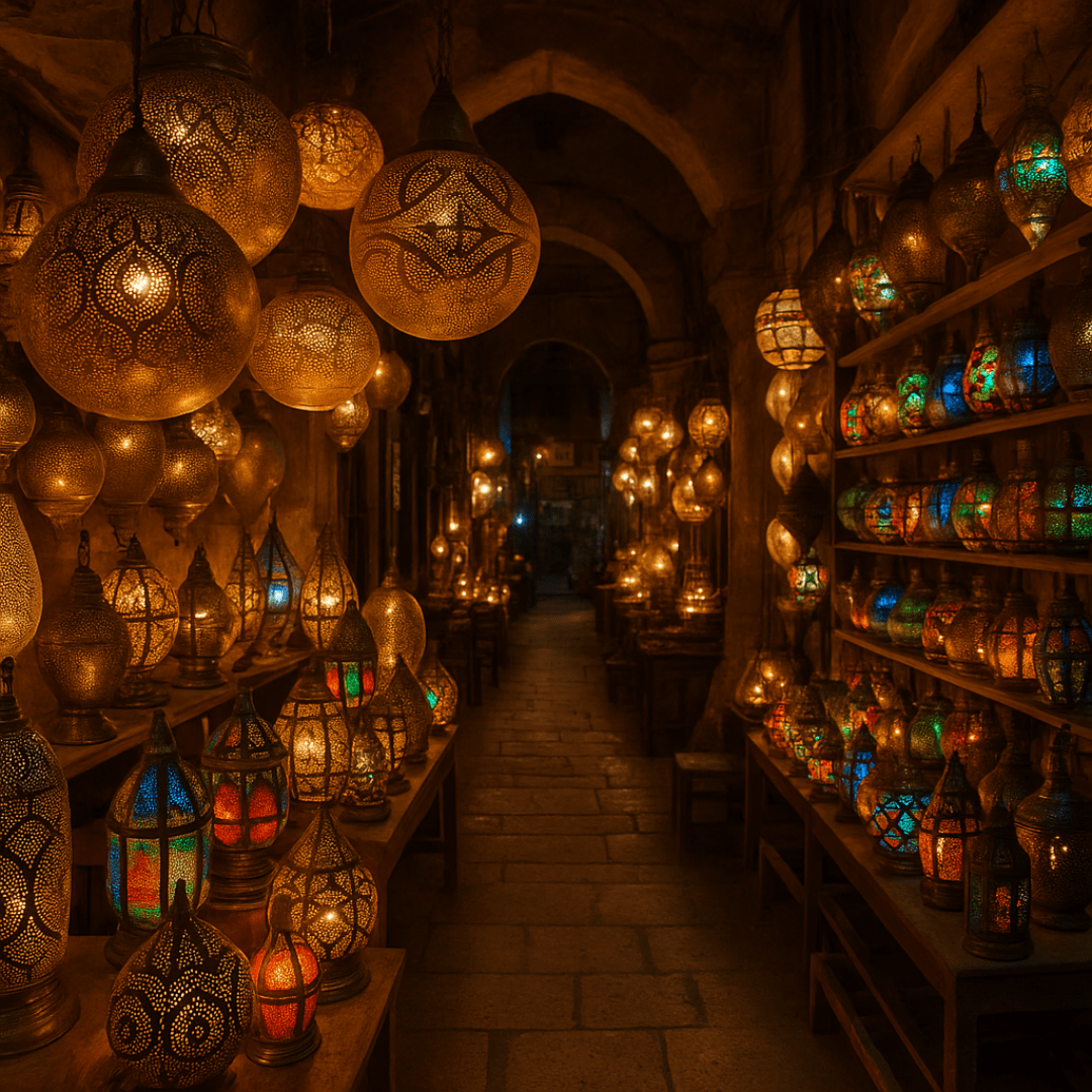 Khan el-Khalili Cairo market lanterns Egypt travel tips