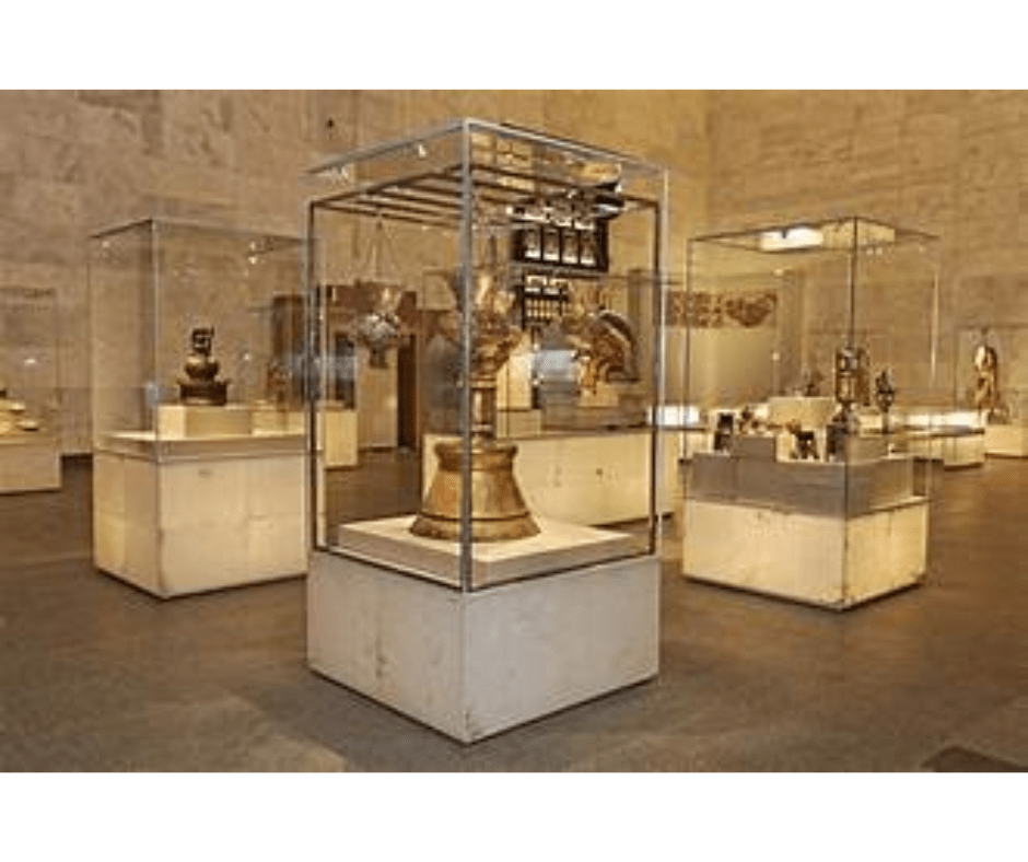 artifacts at National Museum of Egyptian Civilization