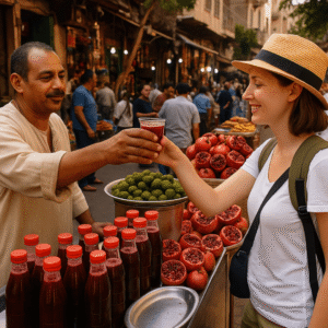 Egypt travel safety street food hygiene Cairo market