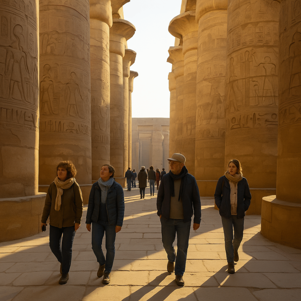 Best time to visit Egypt Karnak Temple winter cool weather
