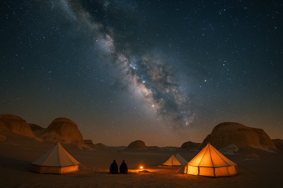White Desert camp