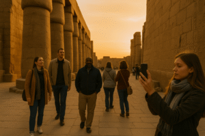 luxor temple tourists egypt safety