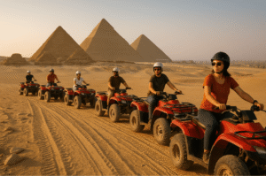 quadbike at the Giza pyramids