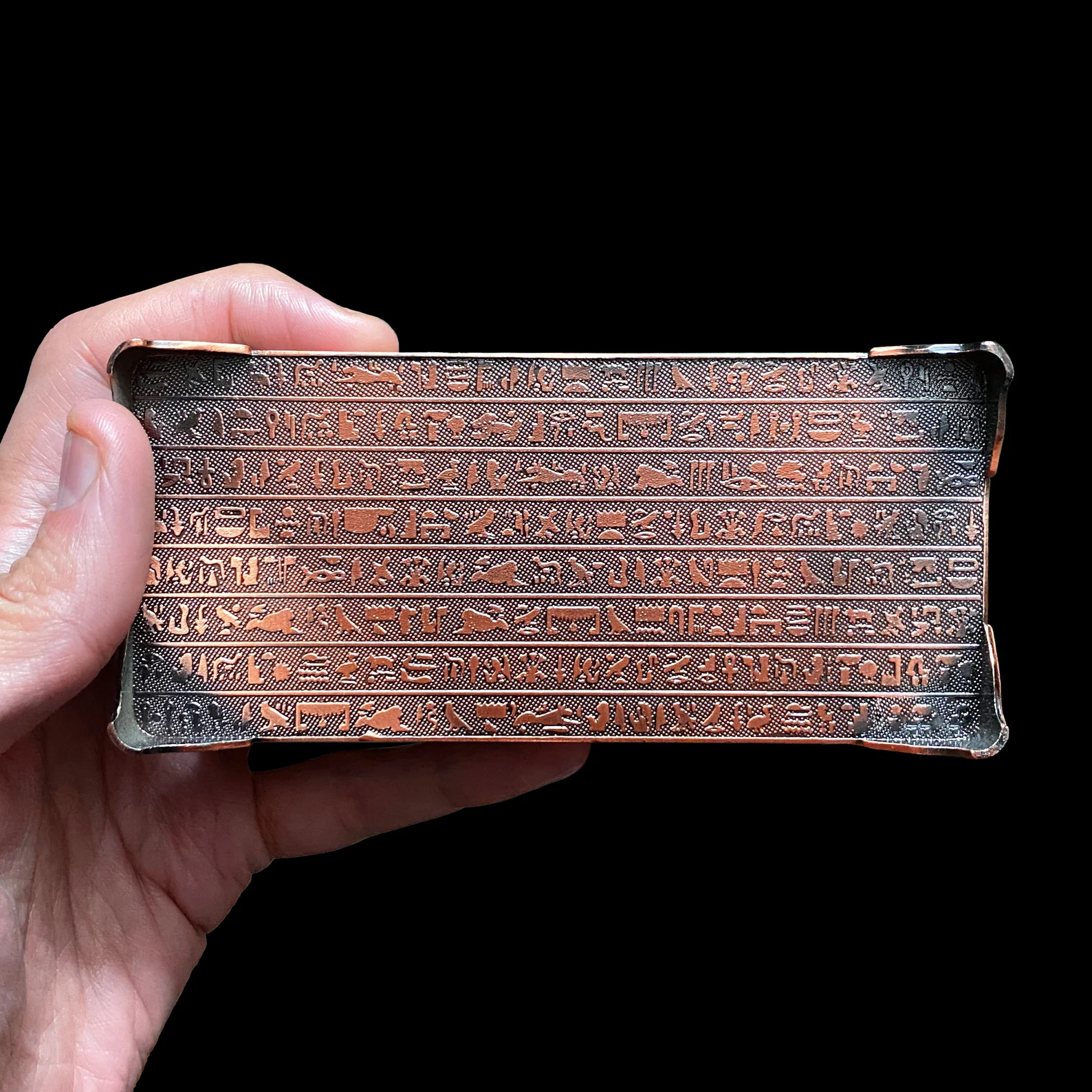 Handcrafted Egyptian Copper Jewelry Box — Ancient Art Inspired - Image 3