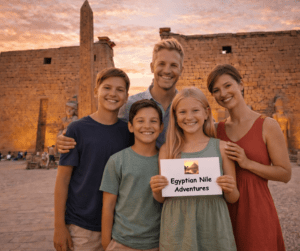Luxor Temple evening Egypt family travel