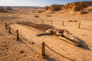 Wadi Al-Hitan whale fossils in Fayoum Egypt