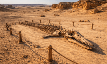 Wadi Al-Hitan whale fossils in Fayoum Egypt