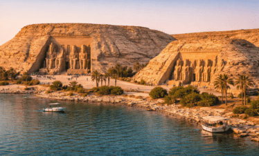 Abu Simbel temples beside Lake Nasser