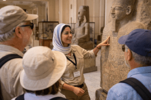 guided tour egypt experience tourists learning