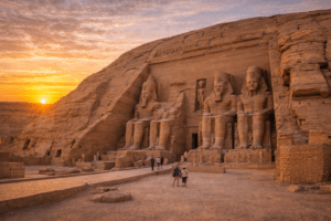 Abu Simbel Great Temple statues of Ramses II day trip from Aswan Egypt