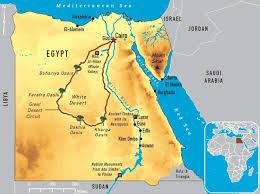 Map showing Bahariya Oasis location in Egypt's Western Desert