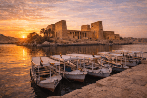 Philae Temple on Agilkia Island in Aswan Egypt dedicated to Isis
