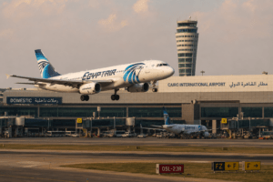 domestic flight at Cairo International Airport