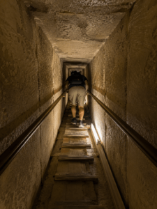 Interior passage inside the Great Pyramid of Giza