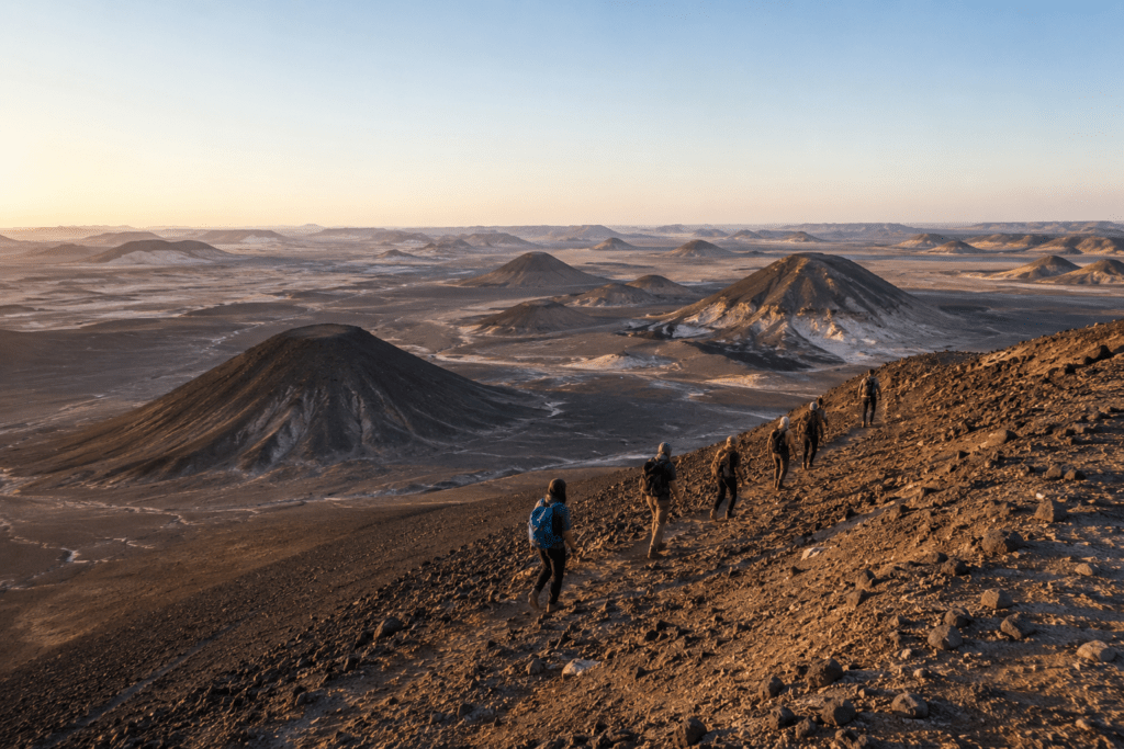 black desert hiking