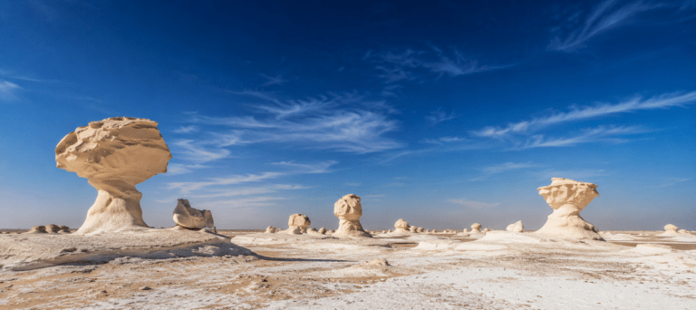 panoramic image of the White Desert