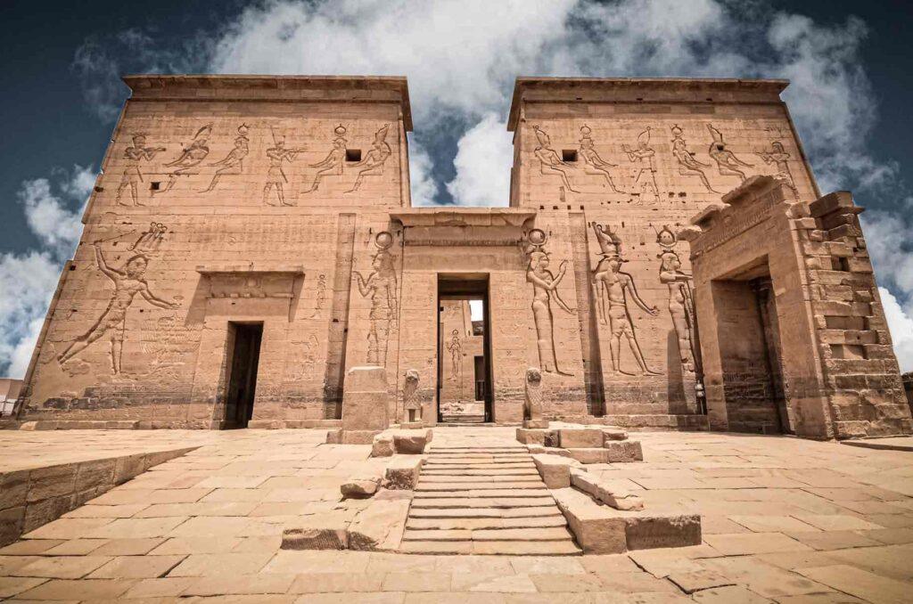 First pylon of the Temple of Isis at Philae.