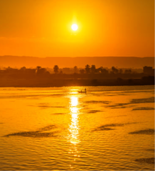 Aswan, Egypt sunset