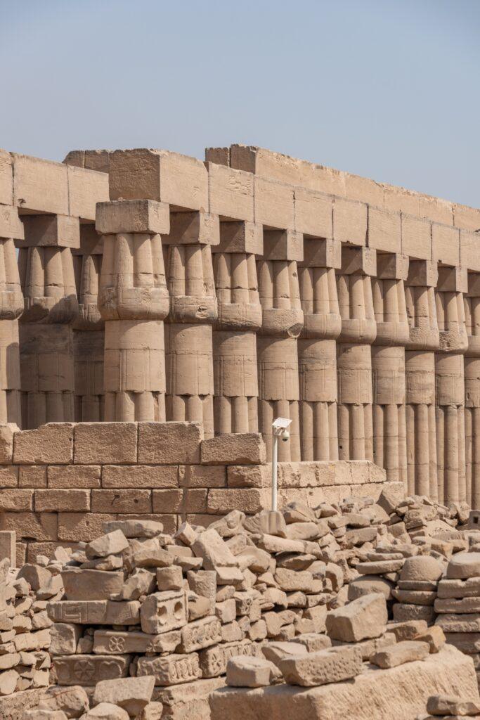 Great Colonnade of Amenhotep III at Luxor Temple.