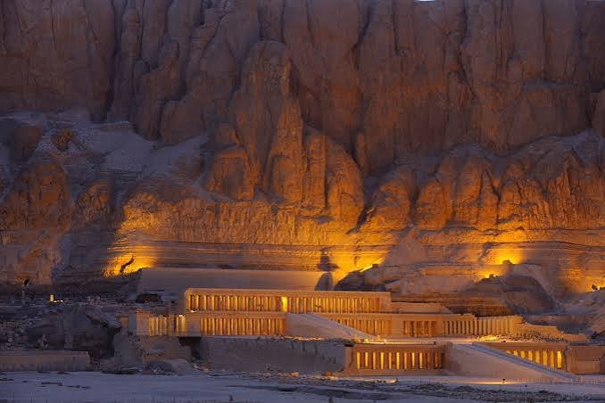 Hatshepsut Temple at night