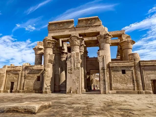 Double temple layout dedicated to Sobek and Horus the Elder at Kom Ombo.