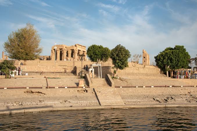 Kom Ombo Temple beside the Nile in Upper Egypt.