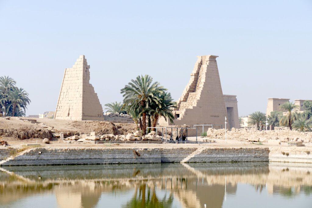 Sacred Lake inside the Karnak Temple complex