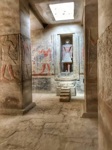 inside the Tomb of Mereruka at Saqqara