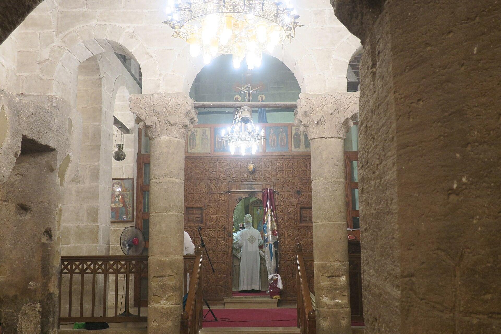 Church of the Virgin Mary at Gabal al-Tair in Minya, Egypt