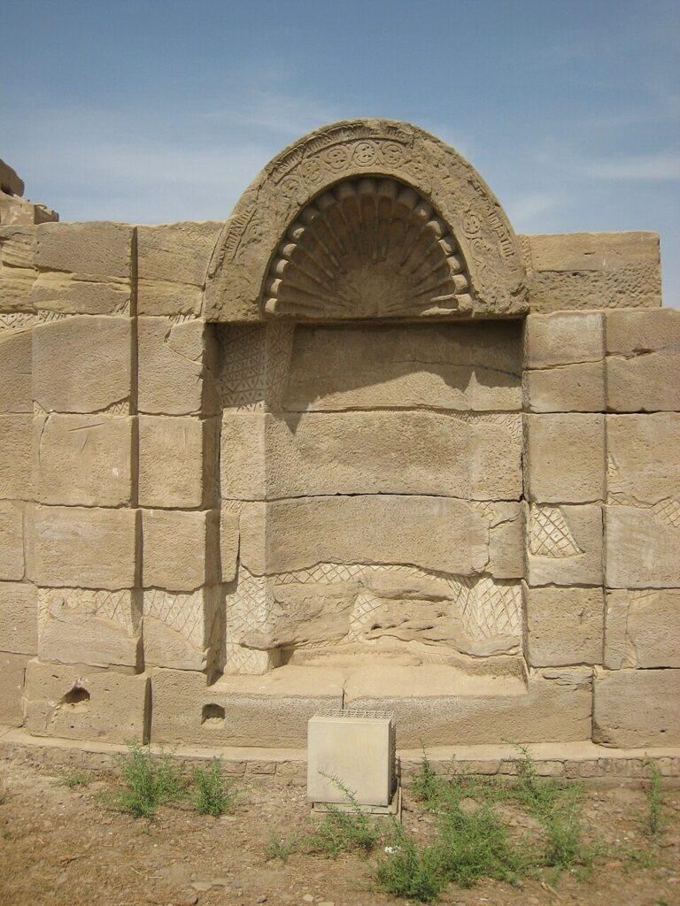 Remains of the early Christian basilica within the Dendera Temple complex