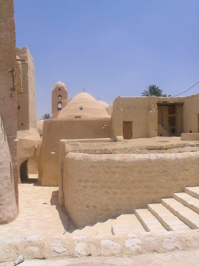 Inside the grounds of St. Anthony's Monastery at Coma, Egypt.