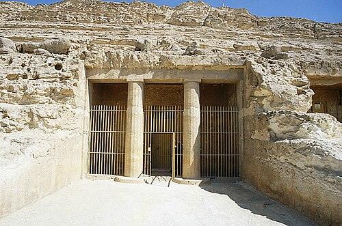 Rock-cut Tomb of Khnumhotep II at Beni Hasan in Minya, Egypt